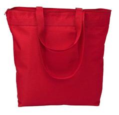 Image of the Liberty Bags 8802 Large Tote With Zipper Closure-50% Recycled Polyester