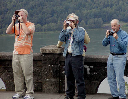 Waldo, Peter, and Mike taking pictures