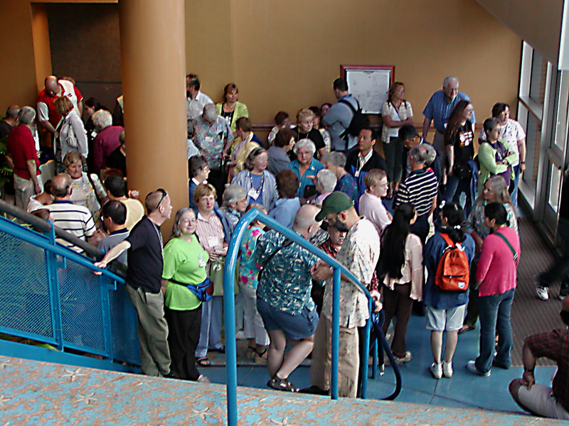 Waiting at the Aquarium